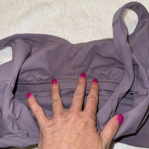 LULULEMON Align Crop tank top light support A/B cup Purple Ash Sz4 Read Nulu - Picture 4 of 6